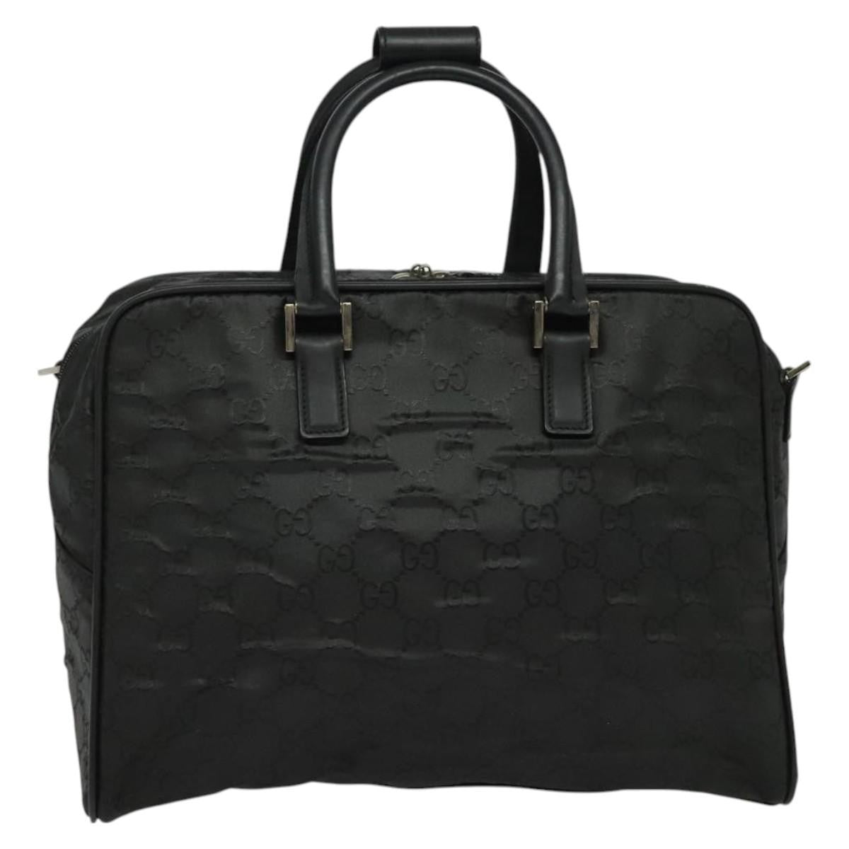 Gucci Vintage Boston Bag GG Canvas, BLACK, CANVAS, Travel bag