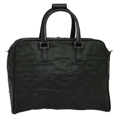 Gucci Vintage Boston Bag GG Canvas, BLACK, CANVAS, Travel bag