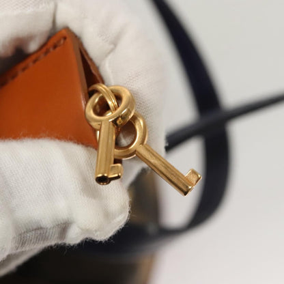 Fendi Pequin 2Bag Canvas and Leather, BROWN, CANVAS, Shoulder bag