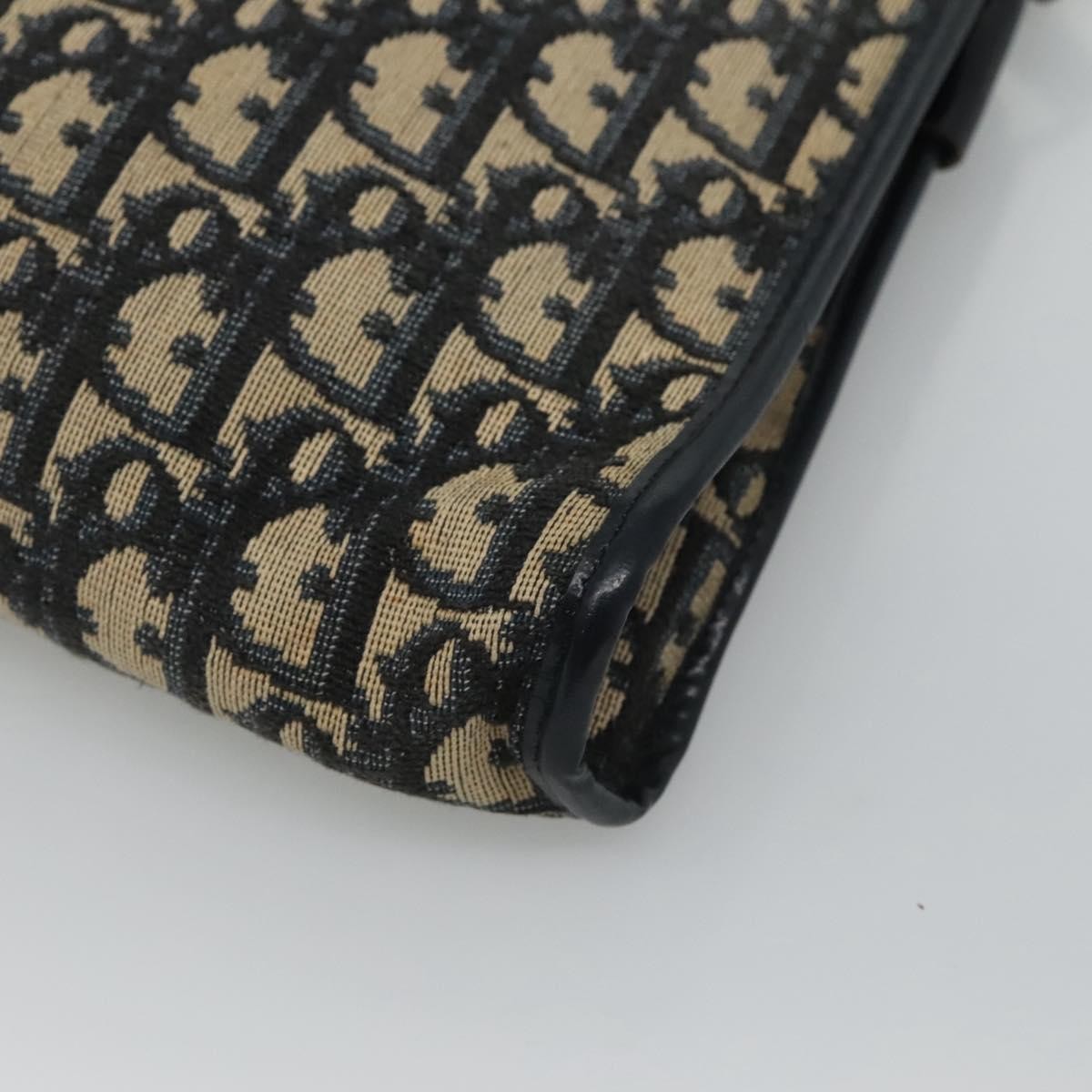 Christian Dior Vintage CD trotter Shoulder bag Canvas, NAVY, CANVAS, Shoulder bag