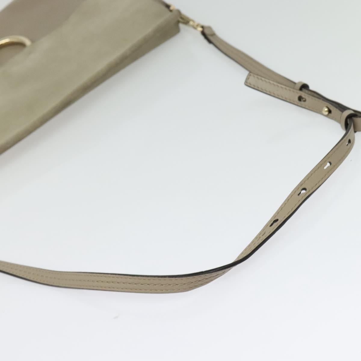 Chloe Faye Shoulder Bag Leather and Suede, BEIGE, SUEDE, Shoulder bag