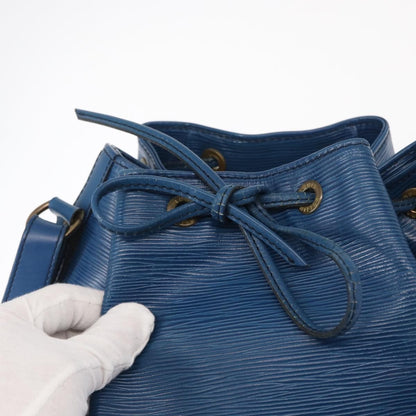 Louis Vuitton Petit Noe Handbag Epi Leather, BLUE, LEATHER, Shoulder bag
