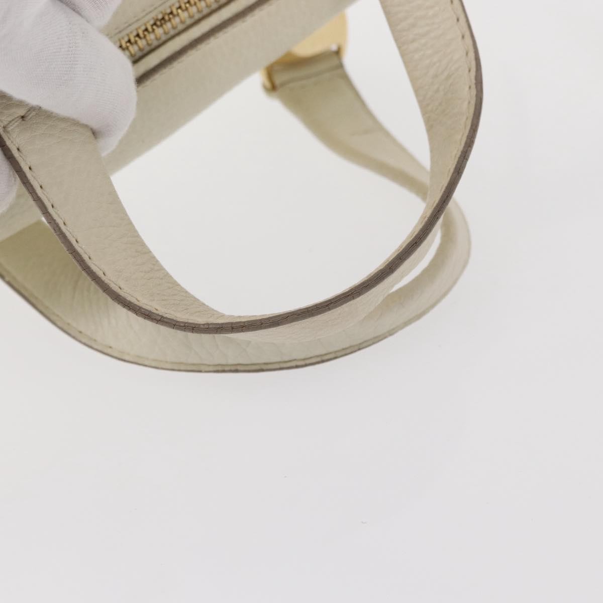 Salvatore Ferragamo Vala Handbag Leather, WHITE, LEATHER, Handbag