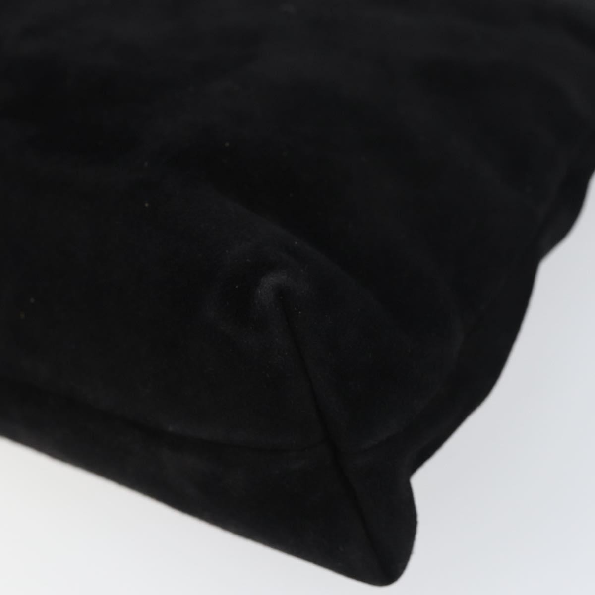 Salvatore Ferragamo Vala Shoulder Bag Suede, BLACK, SUEDE, Shoulder bag