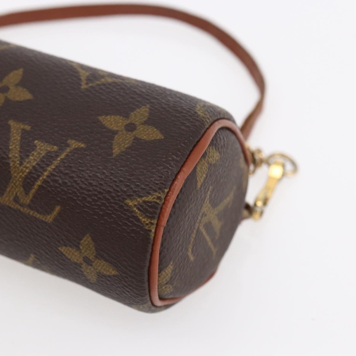 Louis Vuitton Papillon Handbag Monogram Canvas, BROWN, CANVAS, Clutche & pouche