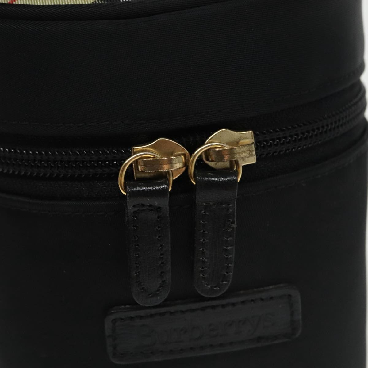 Burberry Vanity pouch Nylon, BLACK, NYLON, Clutche & pouche