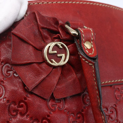 Gucci Vintage tote Leather, RED, LEATHER, Tote bag