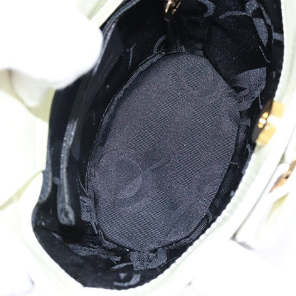 Salvatore Ferragamo Vara Bow Top Handle Bucket Bag Patent Leather, WHITE, PATENT_LEATHER, Handbag