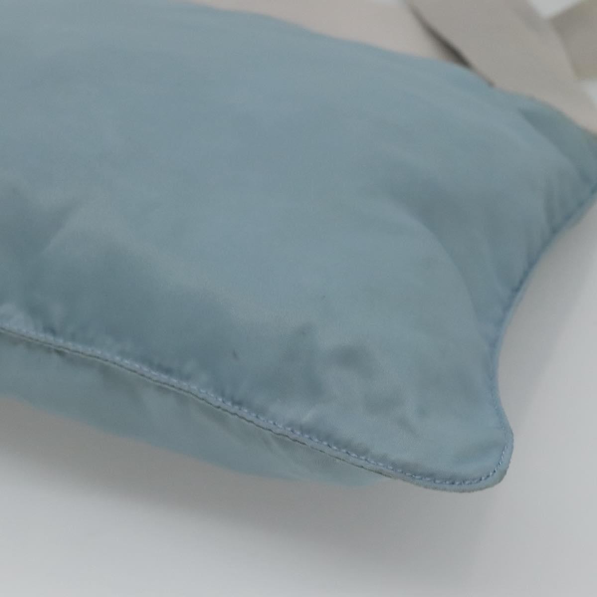 Prada Flat Messenger Bag Tessuto, BLUE, NYLON, Shoulder bag