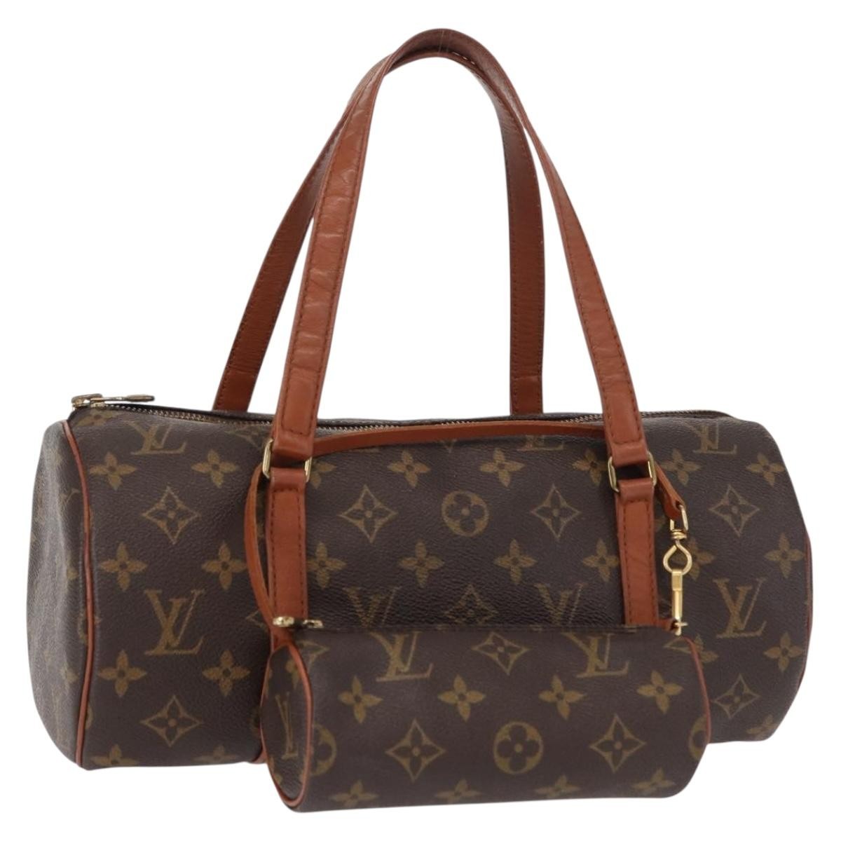 Louis Vuitton Papillon Handbag Monogram Canvas, BROWN, CANVAS, Handbag