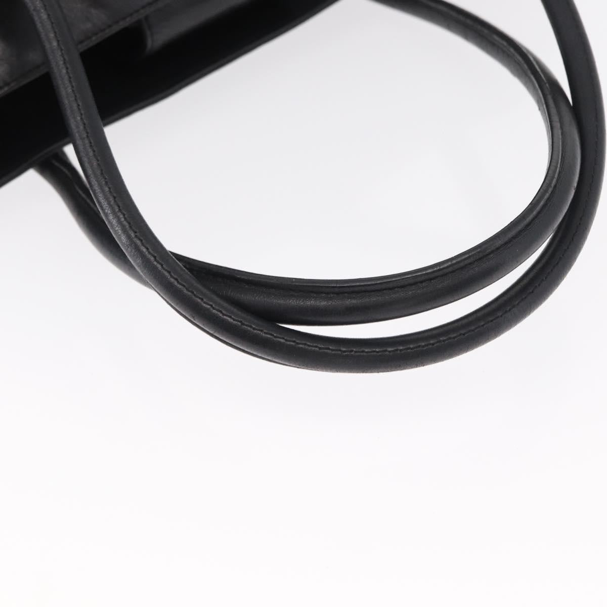 Chanel Lax Shopping Tote Square Quilted Leather, BLACK, LEATHER, Tote bag