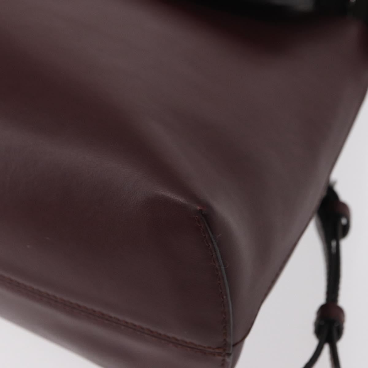 Fendi Back to School Backpack Leather, BURGUNDY, LEATHER, Backpack