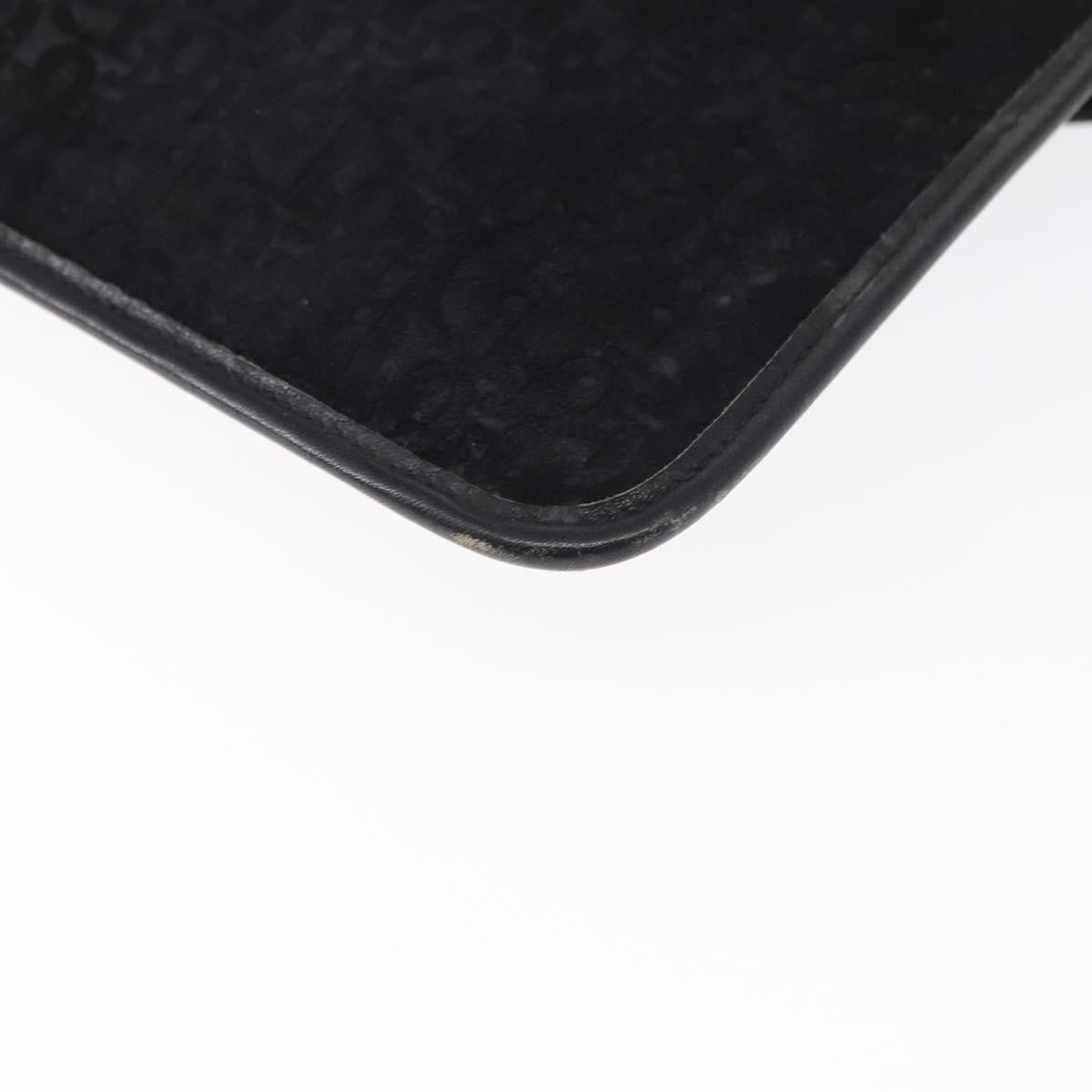 Christian Dior Vintage Trotter Pouch Diorissimo Canvas, BLACK, CANVAS, Clutche & pouche