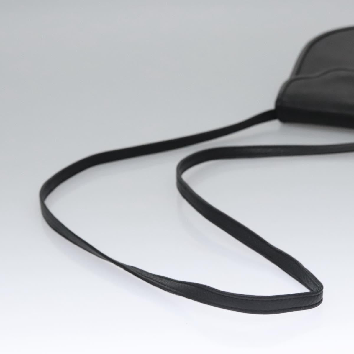 Saint Laurent Vintage Shoulder Bag Leather, BLACK, LEATHER, Shoulder bag