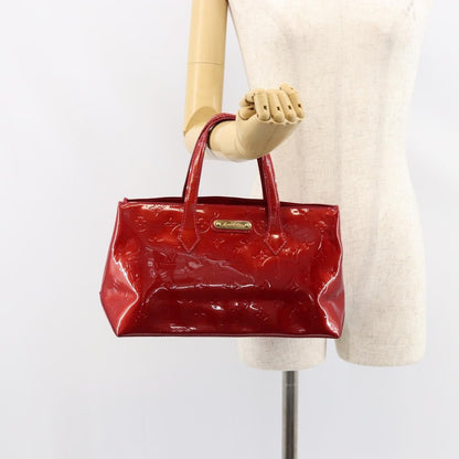 Louis Vuitton Wilshire Handbag Monogram Vernis, RED, PATENT_LEATHER, Handbag