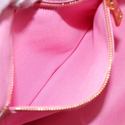 Prada Canapa Open Tote Canvas, PINK, CANVAS, Tote bag