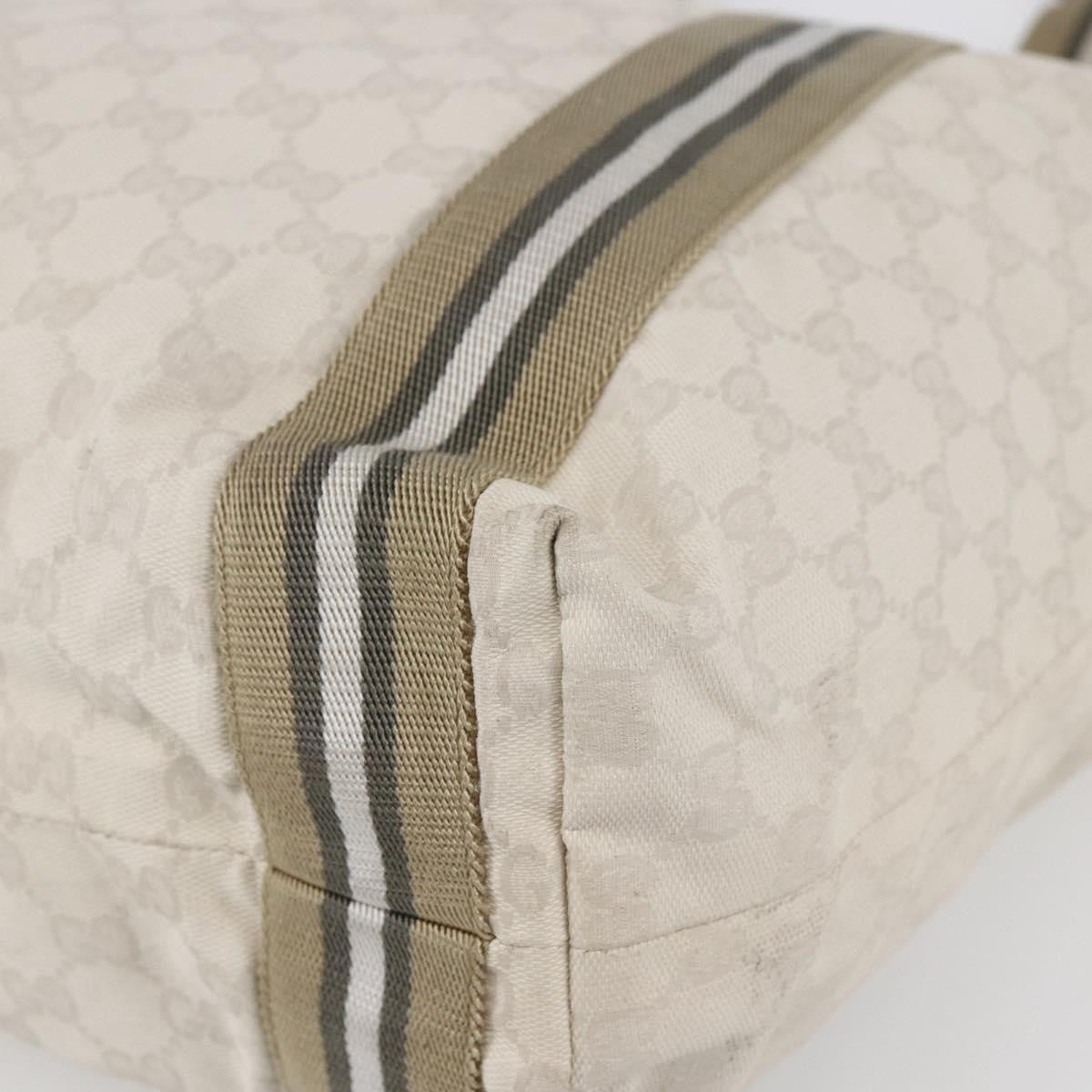 Gucci Original Web Tote GG Canvas, BEIGE, CANVAS, Tote bag