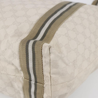 Gucci Original Web Tote GG Canvas, BEIGE, CANVAS, Tote bag