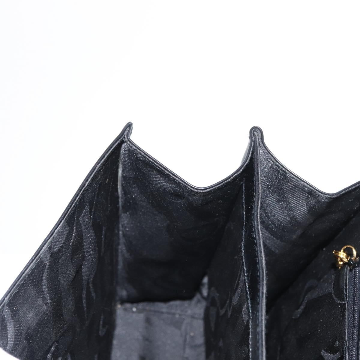 Salvatore Ferragamo Convertible Top Handle Bag Leather, BLACK, LEATHER, Handbag