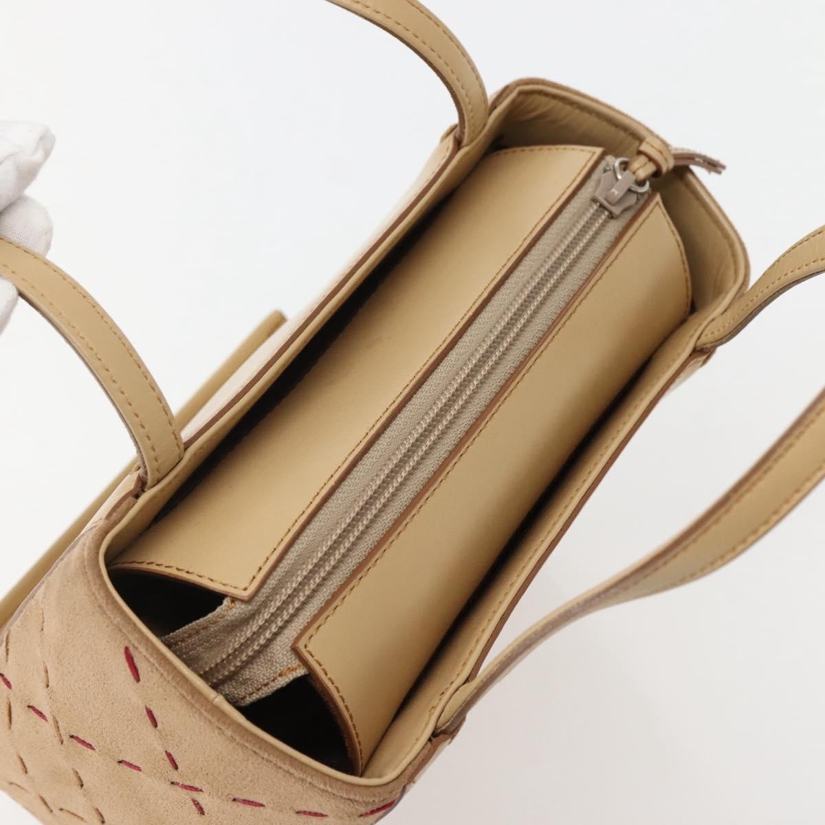 Burberry Vintage Handbag Leather, BEIGE, LEATHER, Handbag