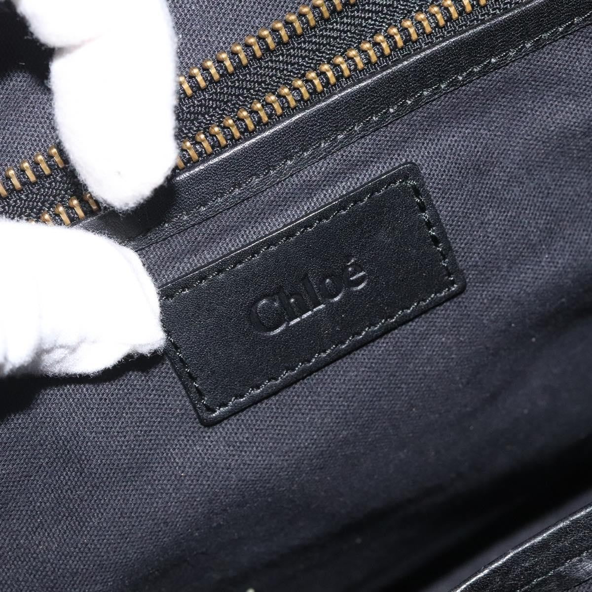 Chloe Vintage Shoulder Bag Leather, BLACK, LEATHER, Shoulder bag