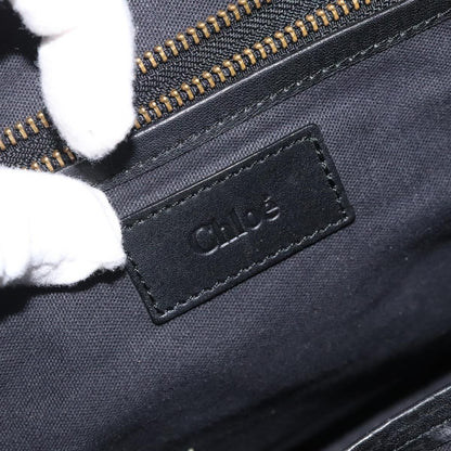 Chloe Vintage Shoulder Bag Leather, BLACK, LEATHER, Shoulder bag