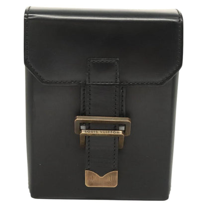 Louis Vuitton Pisteu Bum Bag Leather, BLACK, LEATHER, Shoulder bag