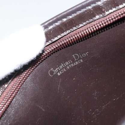 Christian Dior Vintage Trotter Shoulder Bag Canvas, BEIGE, CANVAS, Shoulder bag