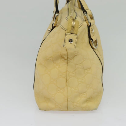 Gucci Abbey Zip Tote Guccissima, YELLOW, CANVAS, Tote bag
