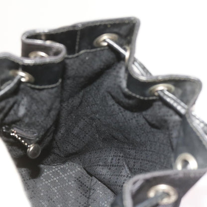 Gucci Vintage Bamboo Shoulder Bag Nylon, BLACK, NYLON, Shoulder bag