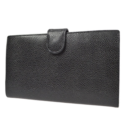 Chanel Timeless CC French Wallet Caviar, BLACK, LEATHER, Wallets