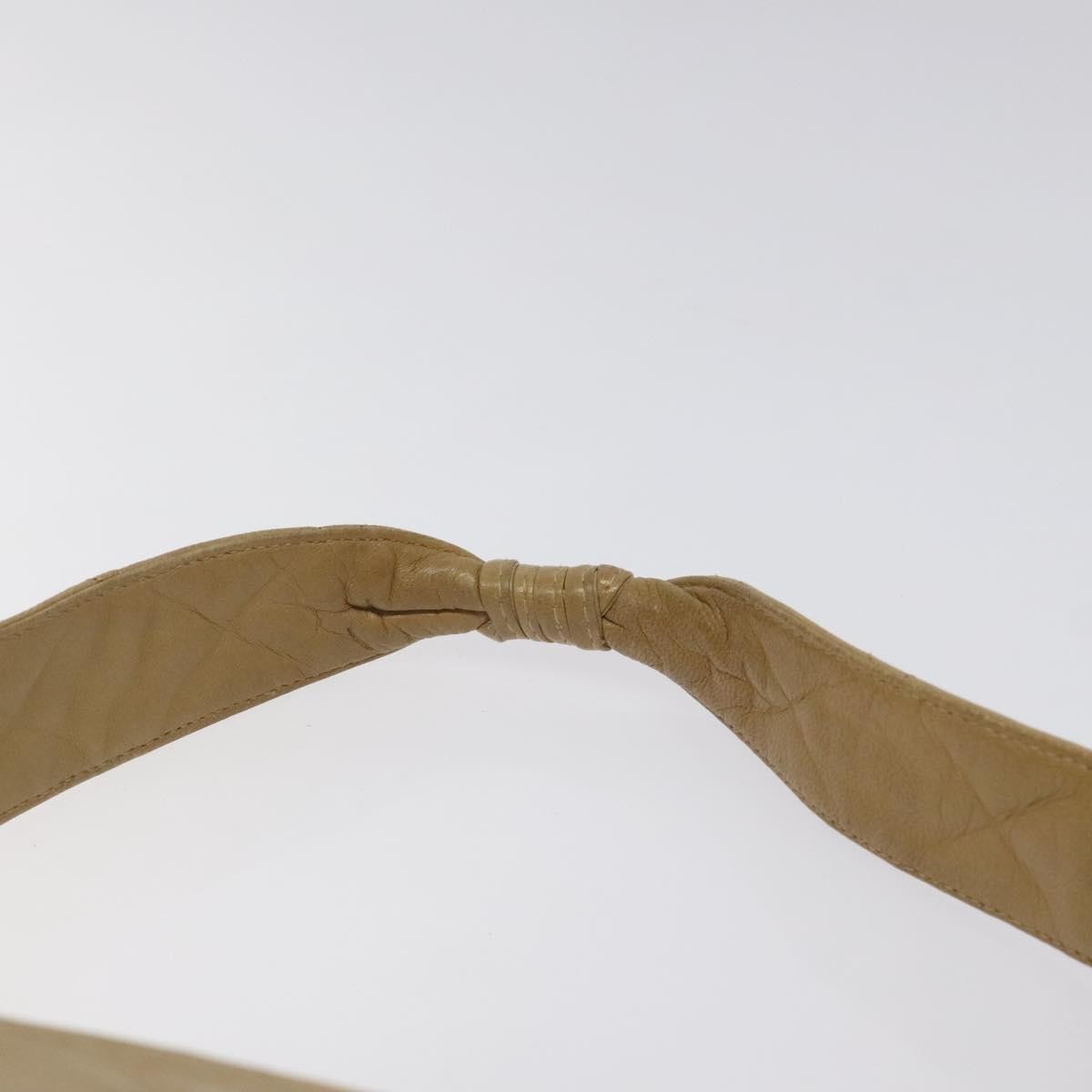 Chanel Vintage Front Pocket Camera Shoulder Bag Leather, BEIGE, LEATHER, Shoulder bag