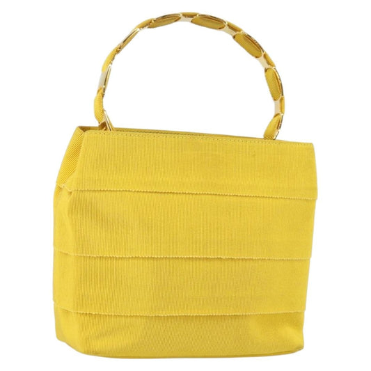 Salvatore Ferragamo Vala Handbag Nylon, YELLOW, NYLON, Handbag