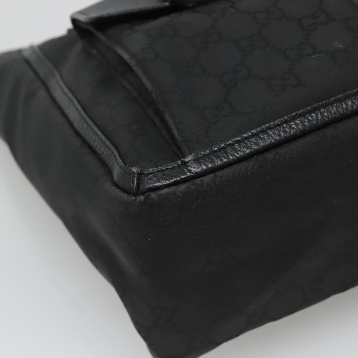 Gucci Abbey Pocket Tote GG Canvas, Black, Canvas, Tote Bag
