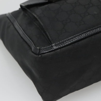 Gucci Abbey Pocket Tote GG Canvas, Black, Canvas, Tote Bag