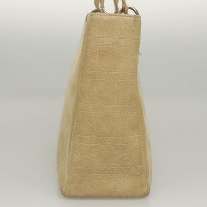 Christian Dior Lady Dior Bag Cannage Quilt Suede, BEIGE, SUEDE, Handbag