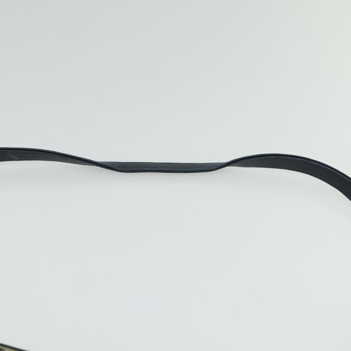 Christian Dior Vintage Trotter Shoulder Bag Canvas, NAVY, CANVAS, Shoulder bag