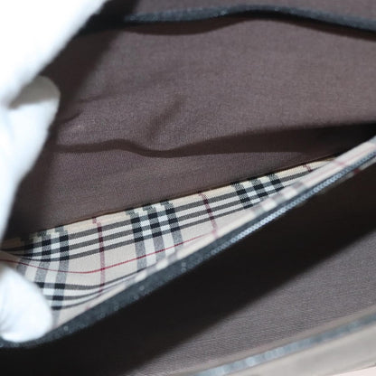 Burberry Vintage Handbag Leather, BLACK, LEATHER, Handbag