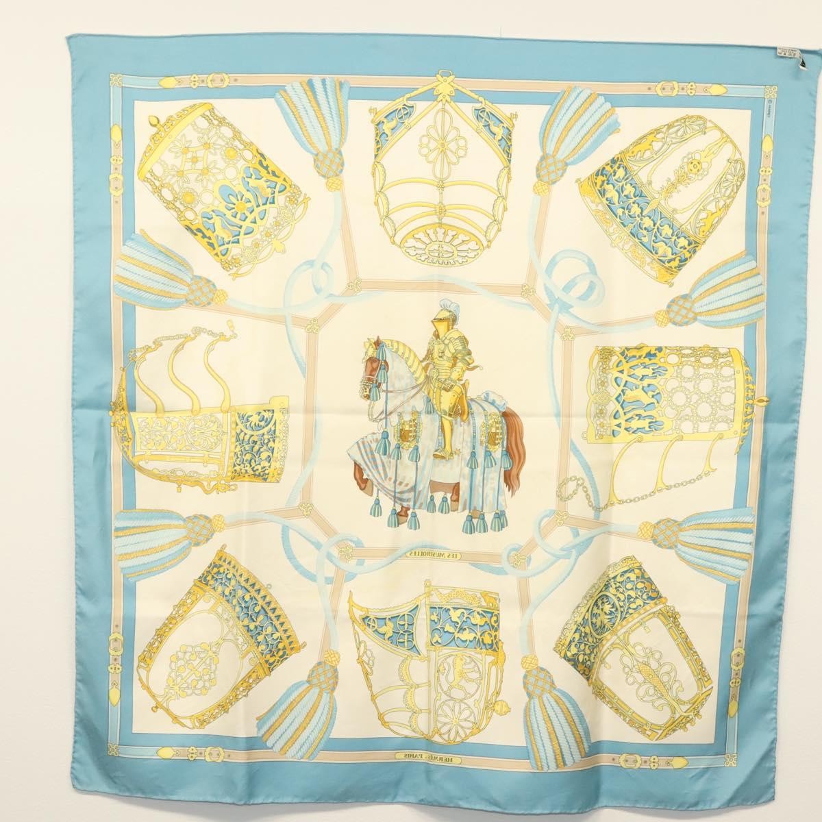 Hermes Carré 90 Silk multicolor, BLUE, SILK, Scarve & shawl