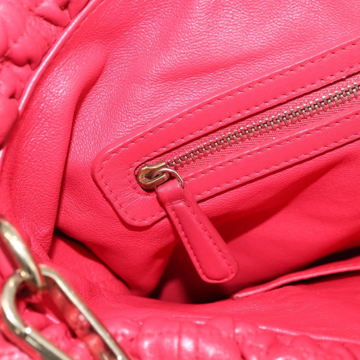 Christian Dior Delices Tote Cannage Quilt Leather, RED, LEATHER, Tote bag