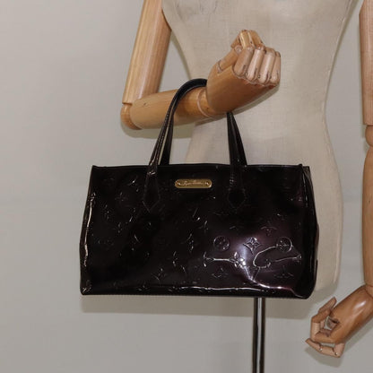 Louis Vuitton Wilshire Handbag Monogram Vernis, BURGUNDY, PATENT_LEATHER, Handbag