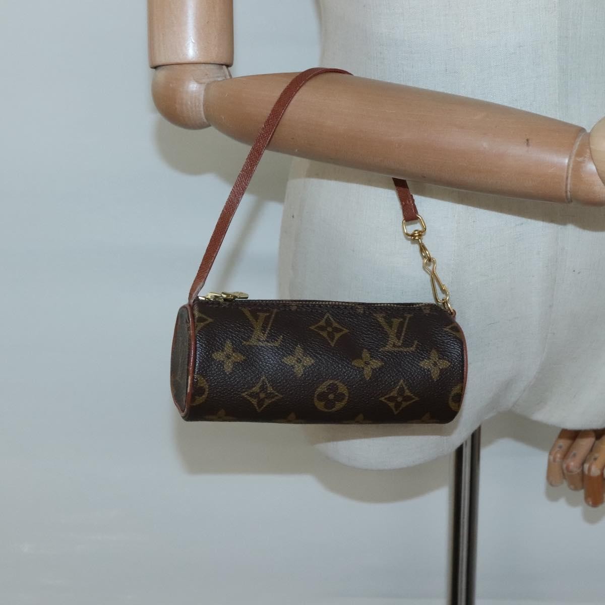 Louis Vuitton Papillon Pochette Monogram Canvas, BROWN, CANVAS, Handbag