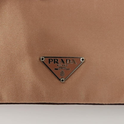 Prada Vintage Pouch Satin, BEIGE, SATIN, Clutche & pouche