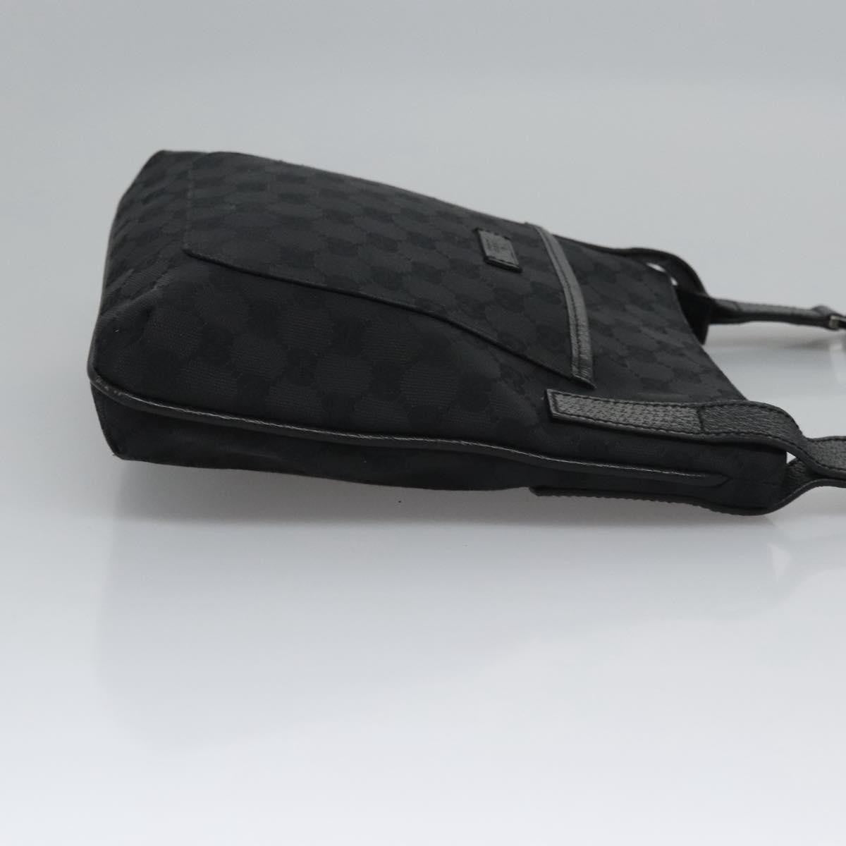 Gucci Vintage Flat Messenger Bag GG Canvas, BLACK, CANVAS, Shoulder bag