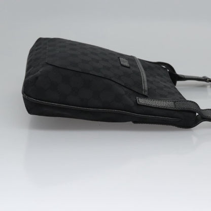 Gucci Vintage Flat Messenger Bag GG Canvas, BLACK, CANVAS, Shoulder bag