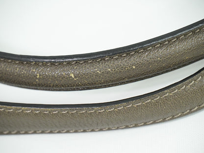 Fendi Peekaboo Bag Leather, GRAY, LEATHER, Handbag