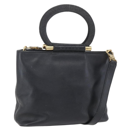 Celine Handbag Leather, BLACK, LEATHER, Handbag