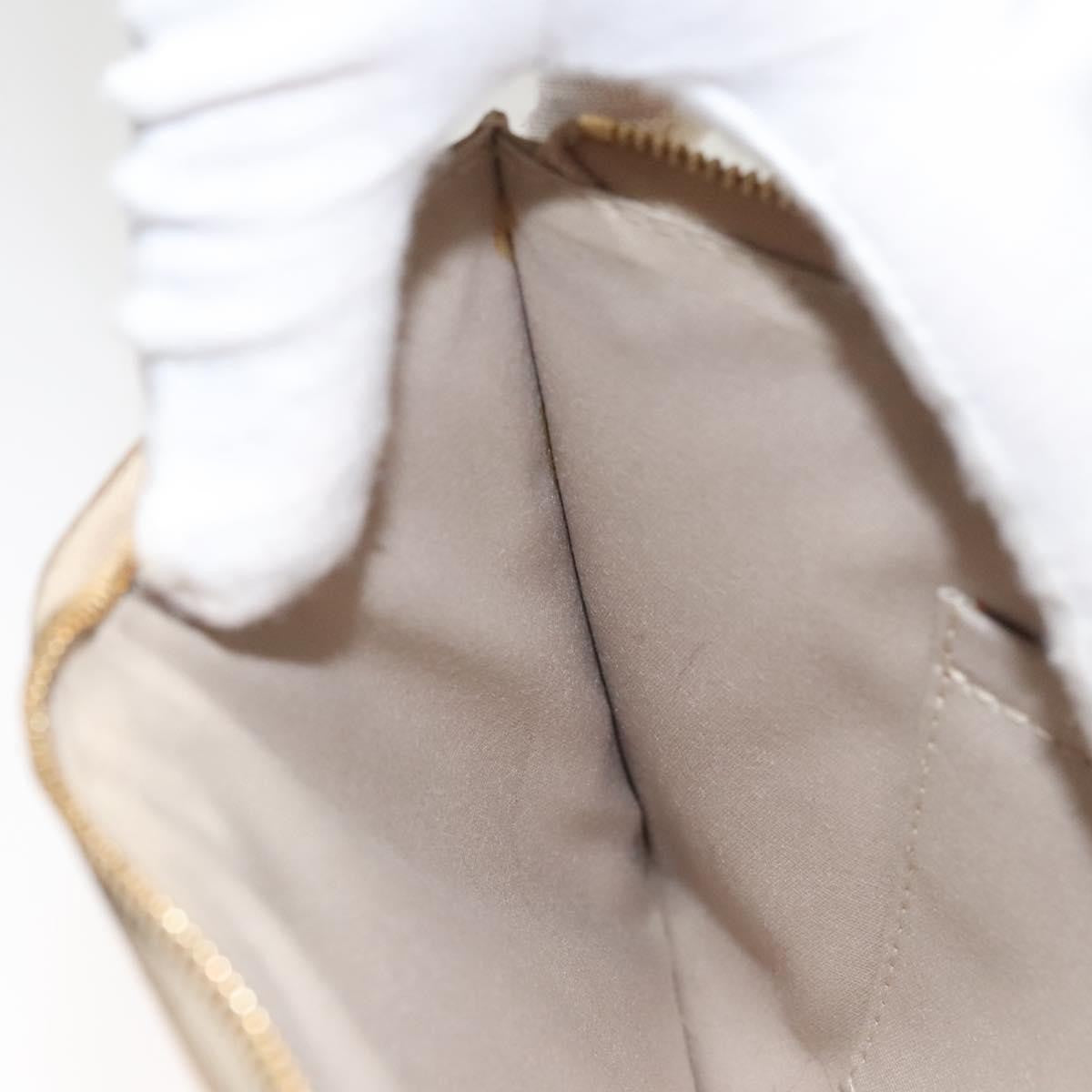 Louis Vuitton Pochette Plate Monogram mirror, GOLD, CANVAS, Clutche & pouche