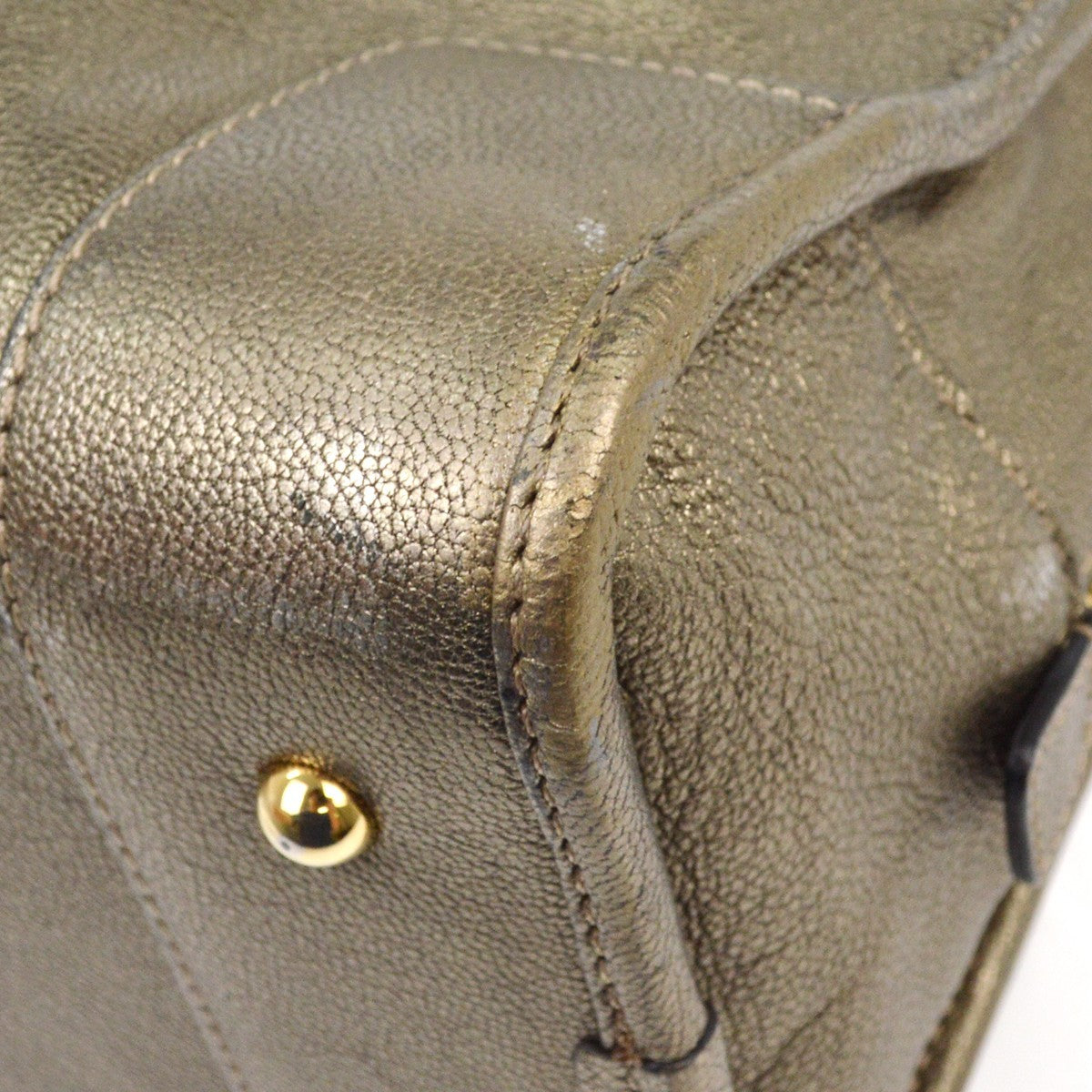 Loewe Amazona Bag Leather, GOLD, LEATHER, Handbag