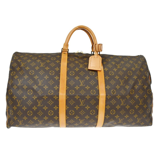 Louis Vuitton Keepall Bag Monogram Canvas, Brown, Canvas, Travel Bag